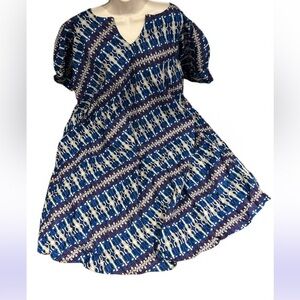 African fashion Ankara oversized dress Sz XL